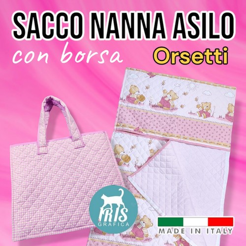 Sacco nanna asilo ricamato - nanna, con