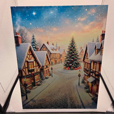 Stampa in metallo villaggio